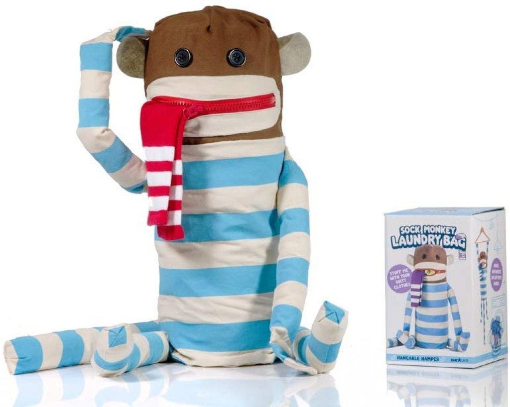 Sock Monkey Laundry Bag