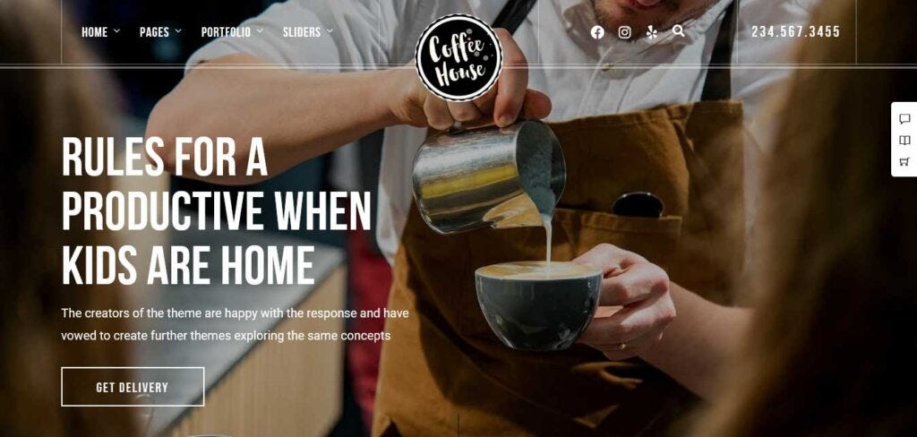 Coffee Shop WordPress Theme