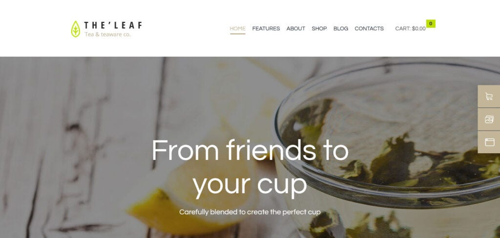 Coffee Shop WordPress Theme