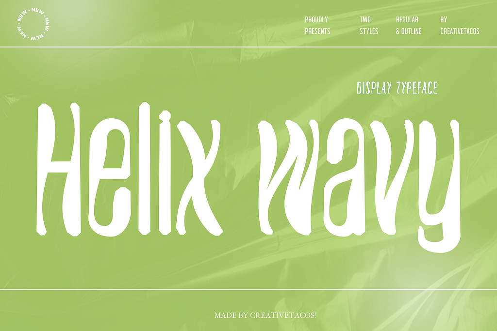 Helix Wavy Futuristic Font