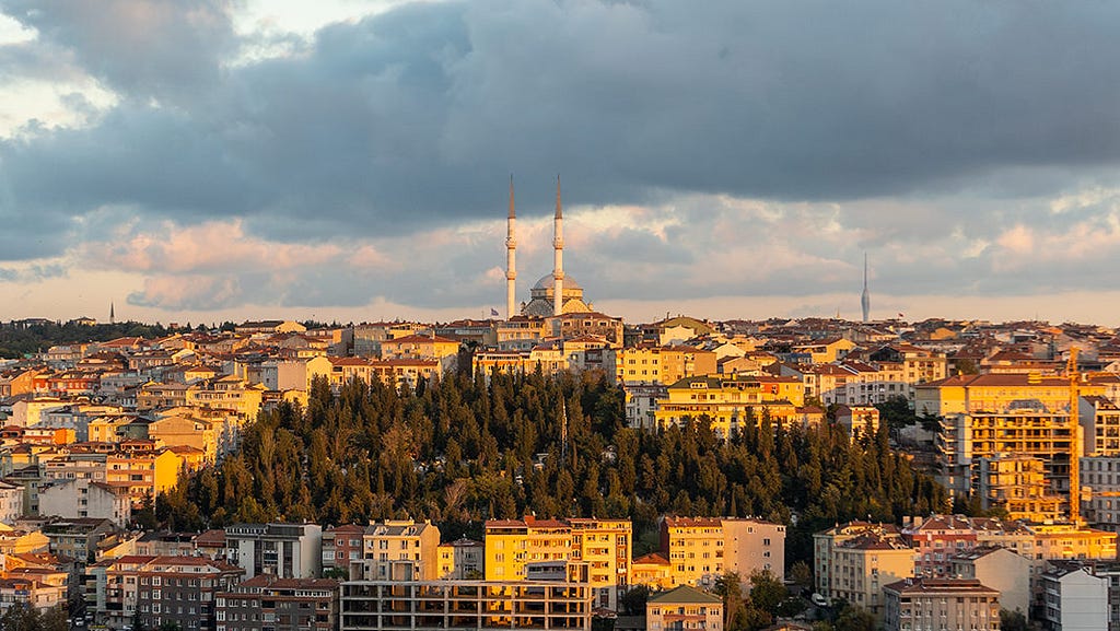 Eyupsultan cable car. View from the station