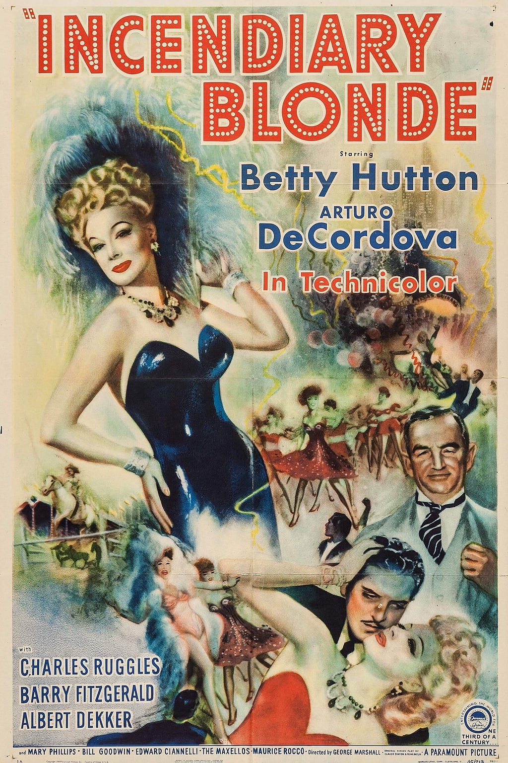 Incendiary Blonde (1945) | Poster