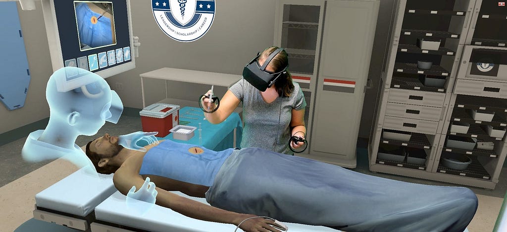 medical simulation and healthcare in virtual reality with oculus rift