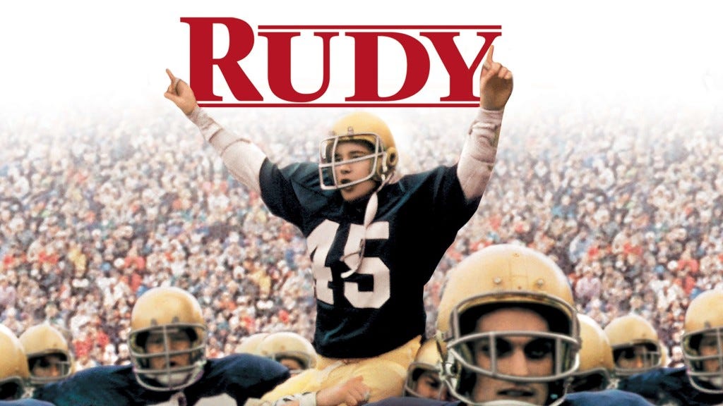 Movie poster for the movie Rudy