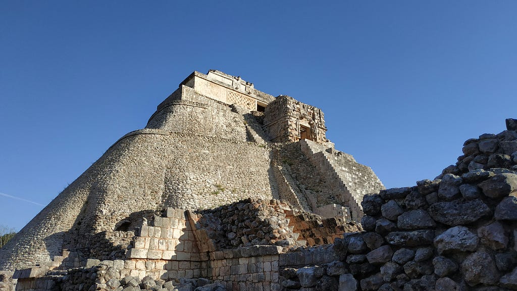 Uxmal pyramid in Merida, Yucatan