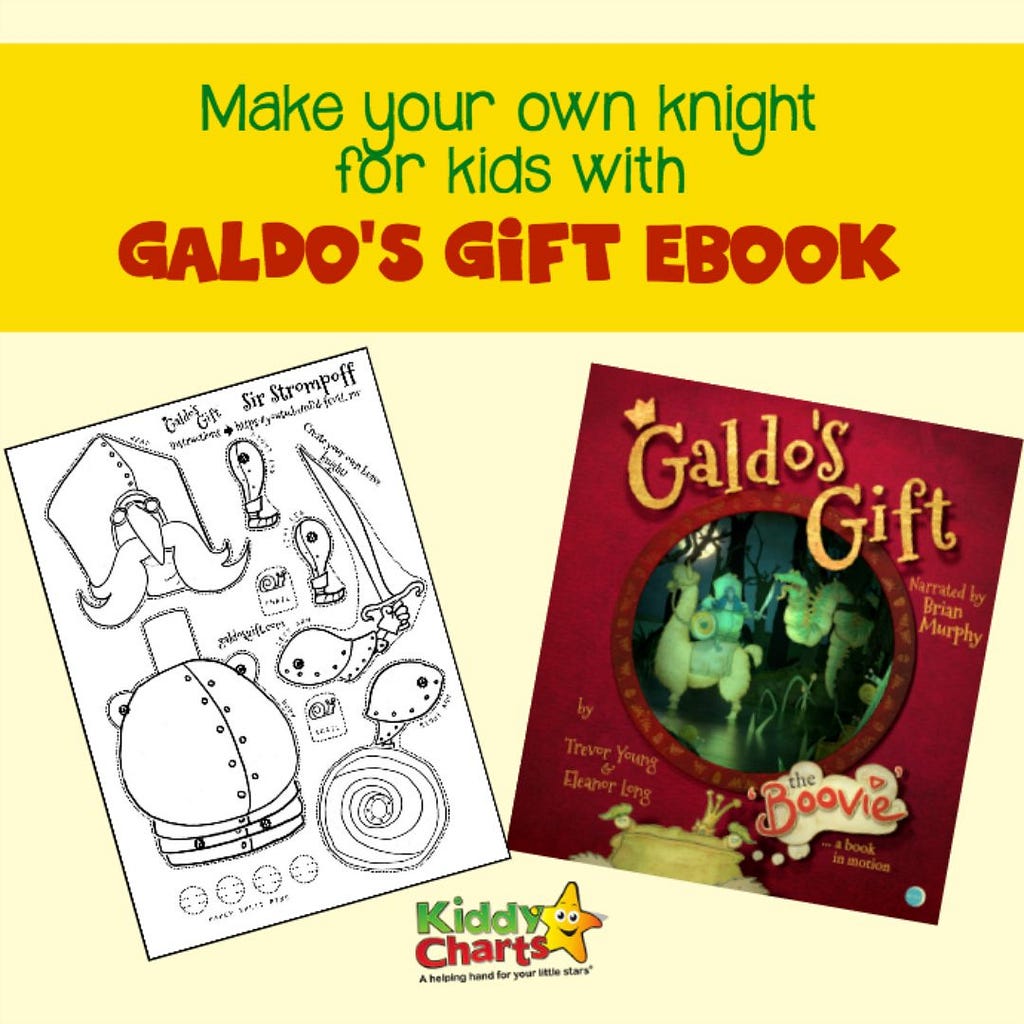 Knight for Kids is a wonderful character you can meet in Galdo's Gift ebook. Read the book and enjoy the craft: Make your own knight for kids