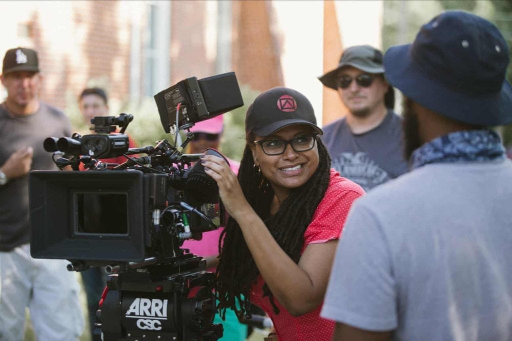 Ava DuVernay operating a camera on the set of the film ‘Selma’ (2014)