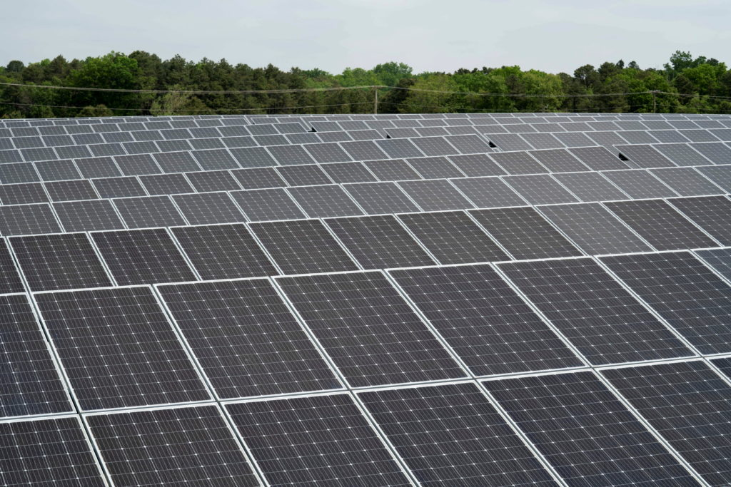 view of solar panels in West Virginia