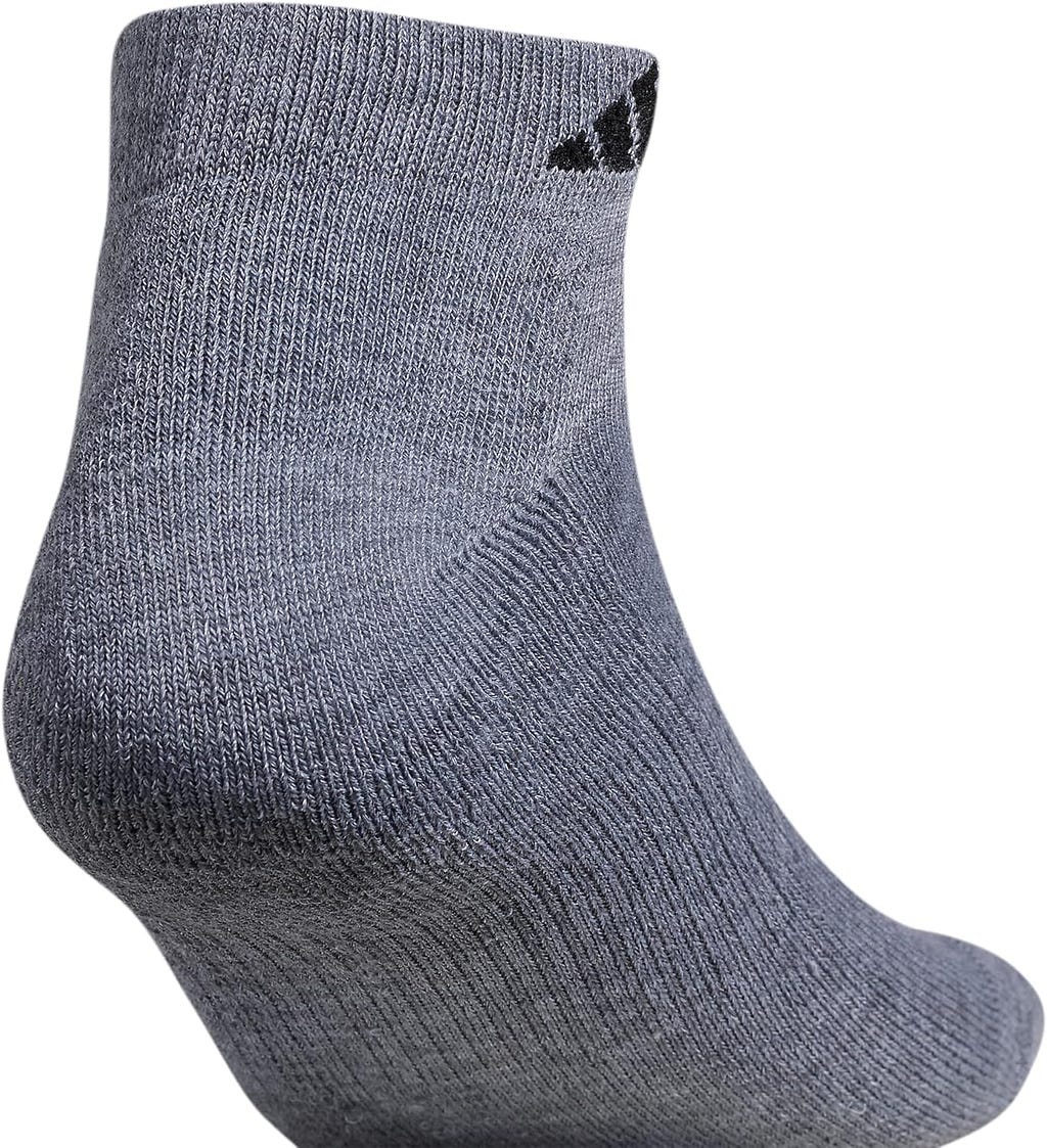 adidas Mens Athletic Cushioned Low Cut Socks with Arch Compression for a Secure Fit (6-Pair)