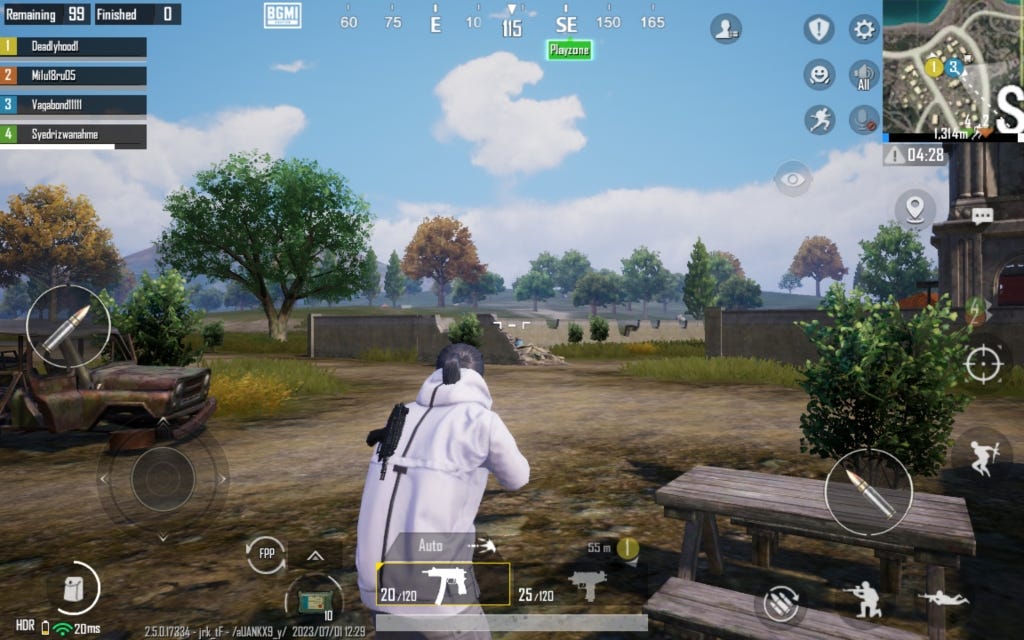 Battlegrounds Mobile India in-game screenshot