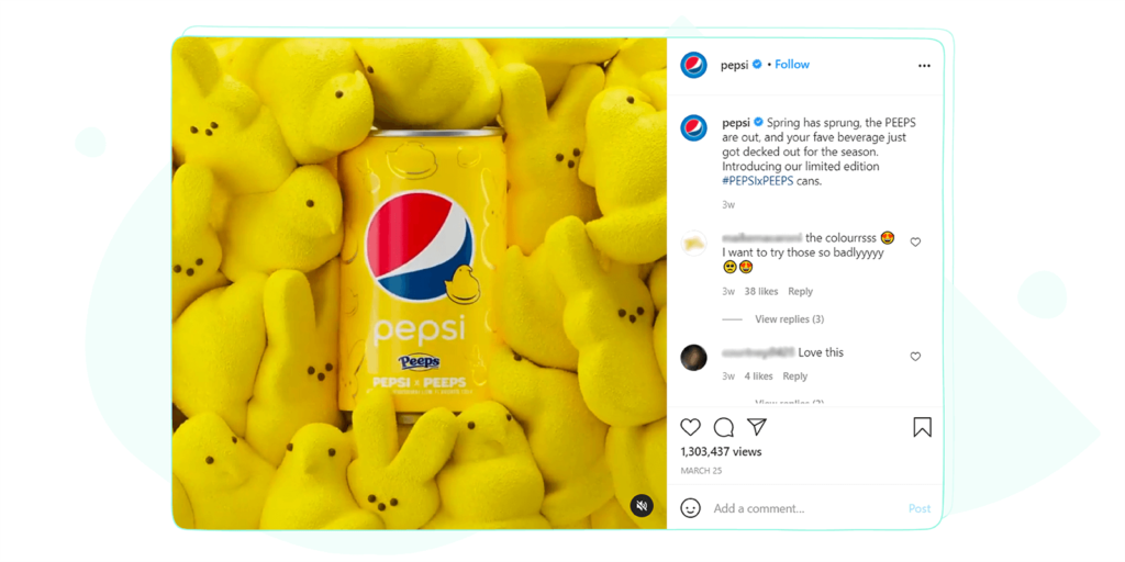 Pepsi Instagram Post