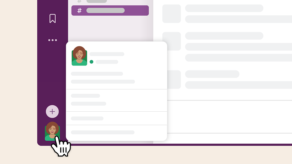 Illustration of the Slack application