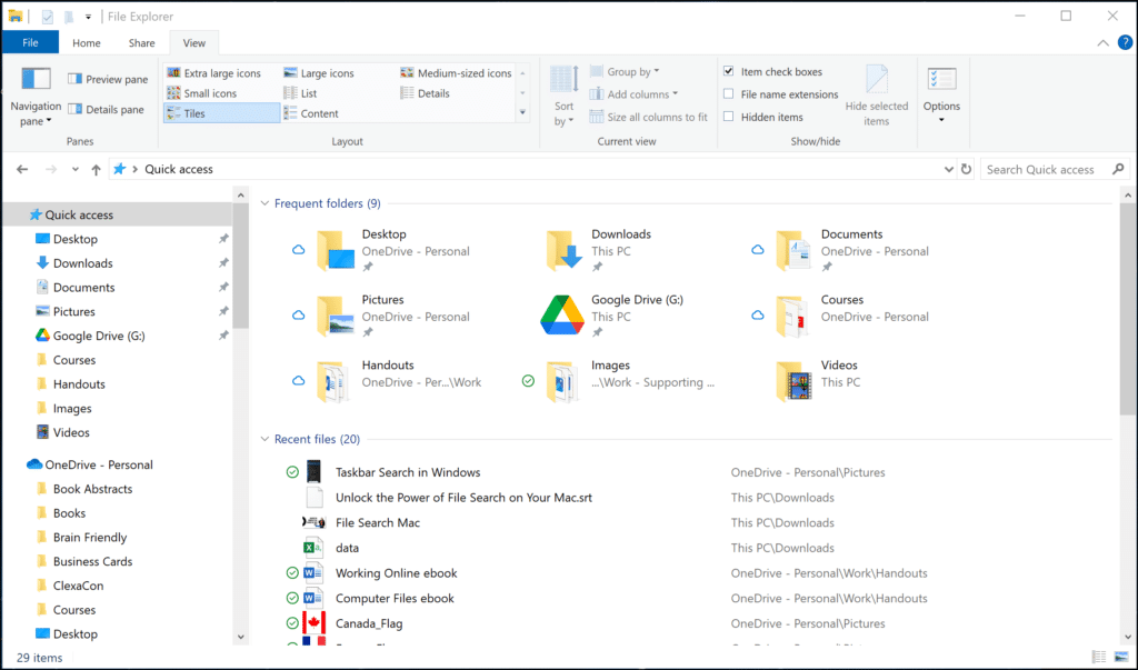 Use the Search in File Explorer towards the top right, to search for only files