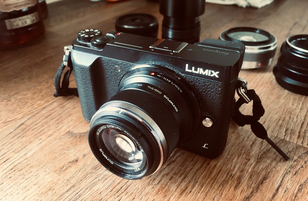 Olympus 45mm lens.