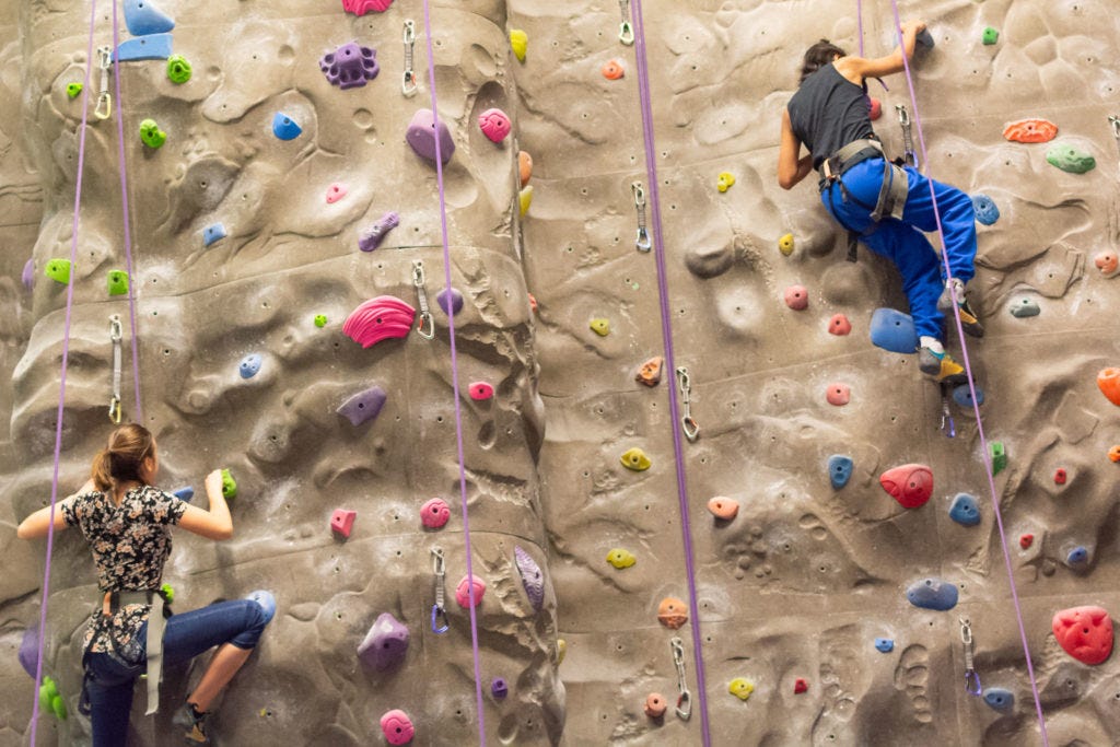 taf academy rock climbing with vertical generation at university of washington ima crag