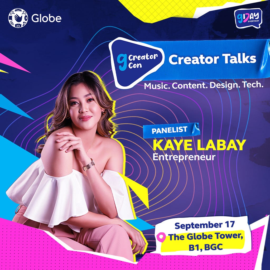 Kaye Labay Discussed the Freelancing Gig Economy in the Philippines at GCreator Fest by Globe Telecom
