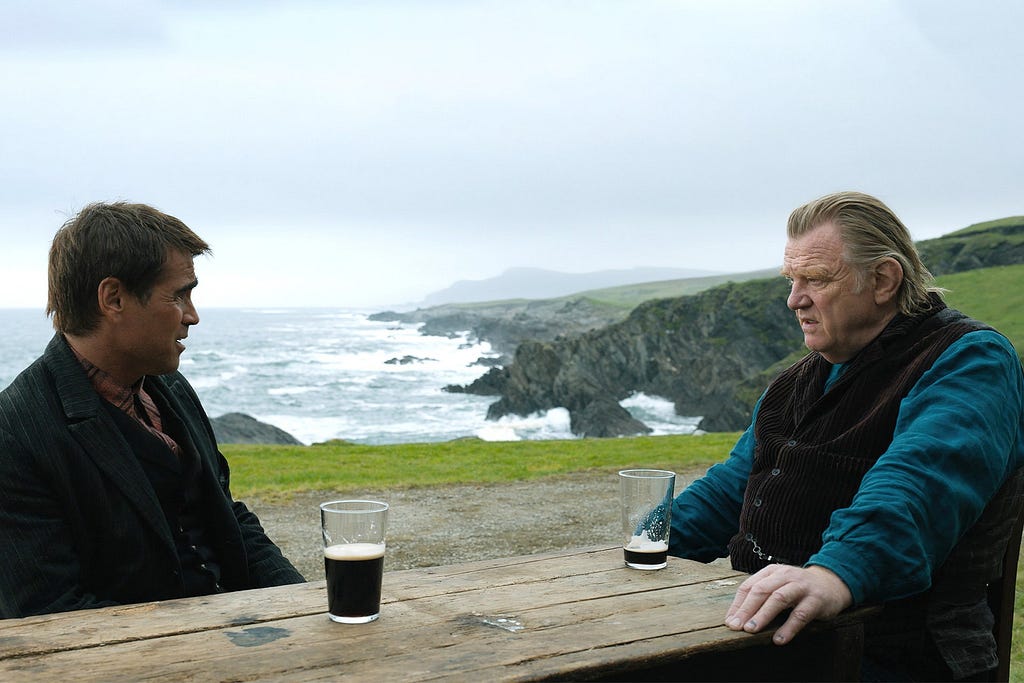 A still of Colin Farrell and Brendan Gleeson from The Banshees of Inisherin