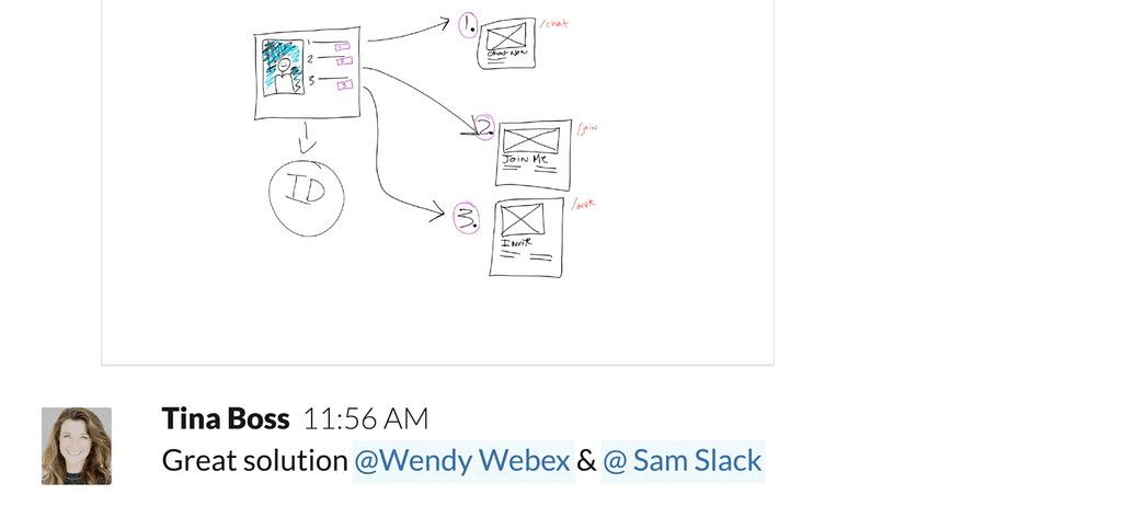 Sharing whiteboard images on Cisco Webex Teams