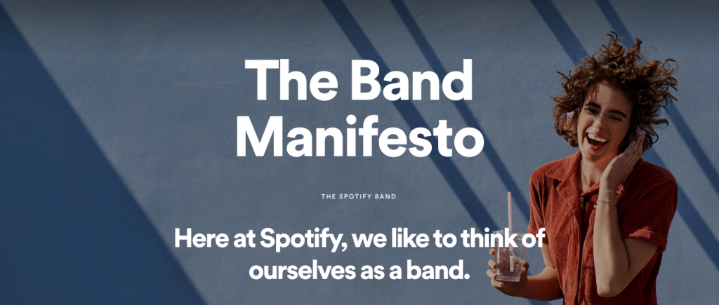 Spotify band manifesto