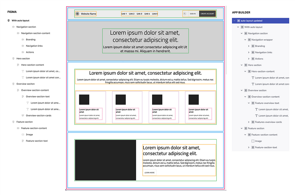 Figma auto-layout in App Builder