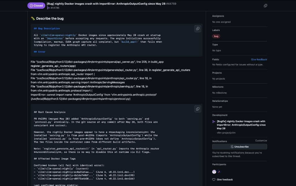When Docker Cache Lies: Debugging a Nightly Build Failure in vLLM