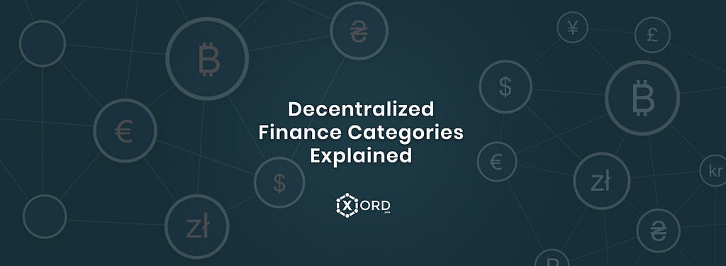 Decentralized Finance categories