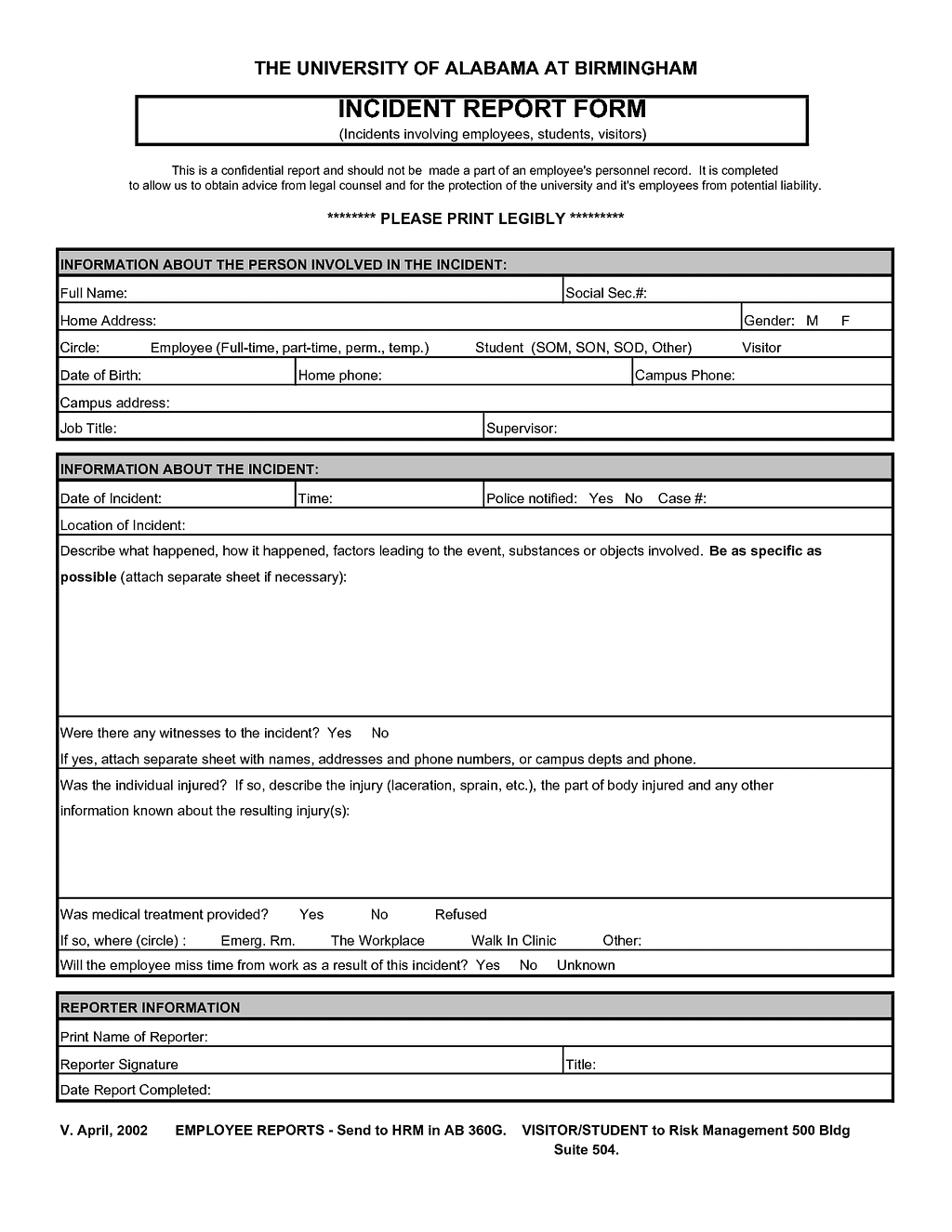 13 Incident Report Templates Excel PDF Formats