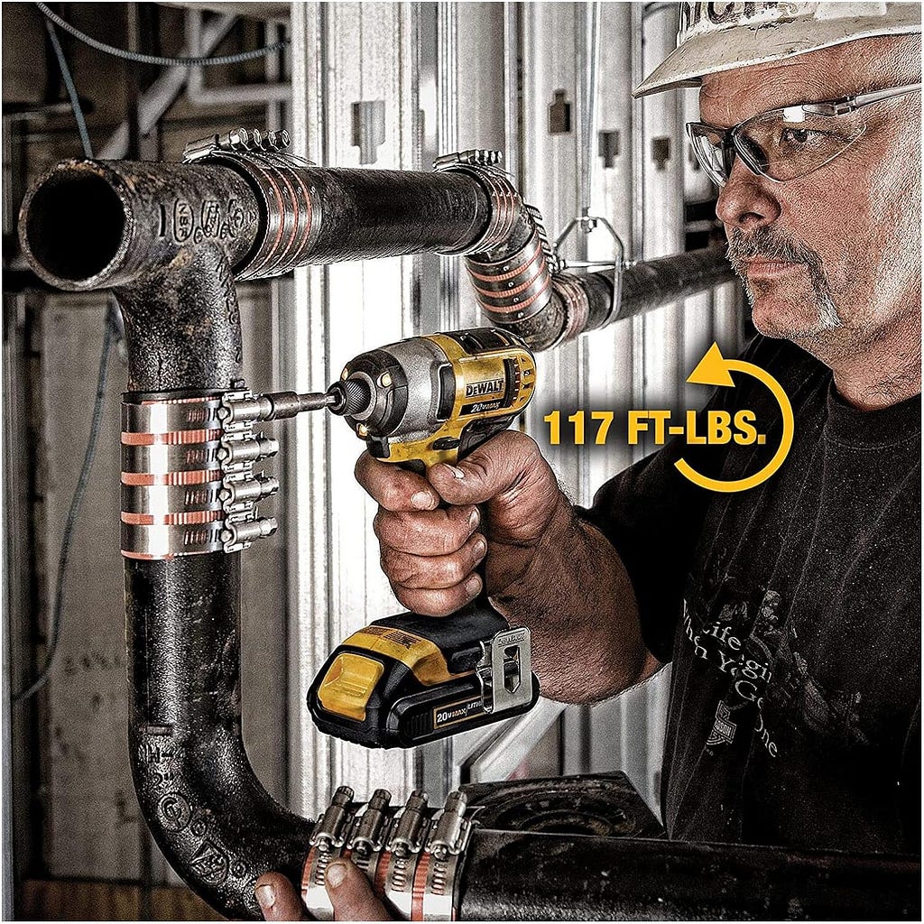 DEWALT 20V MAX Cordless Drill and Impact Driver, Power Tool Combo Kit with 2 Batteries and Charger (DCK240C2)