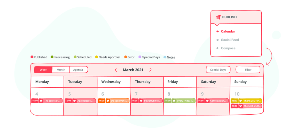 Sociality.io Schedule posts