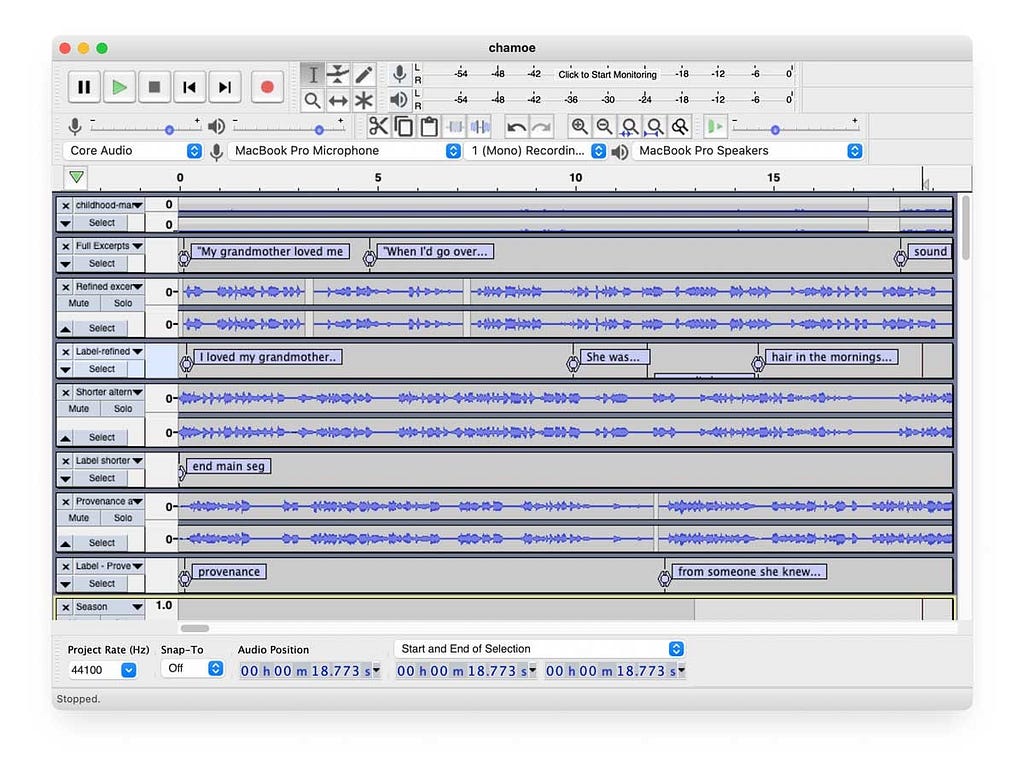 Audacity is an open source audio editing tool where I did my first sound edits.