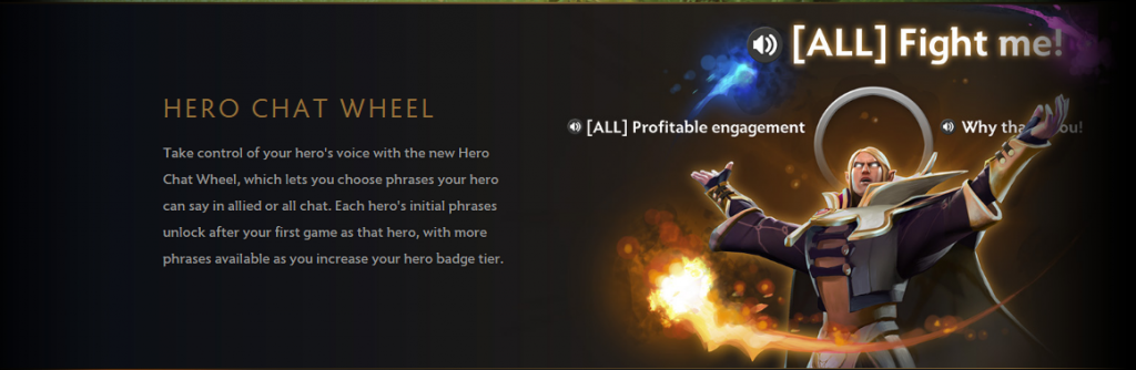 Hero Chat Wheel via dota2.com