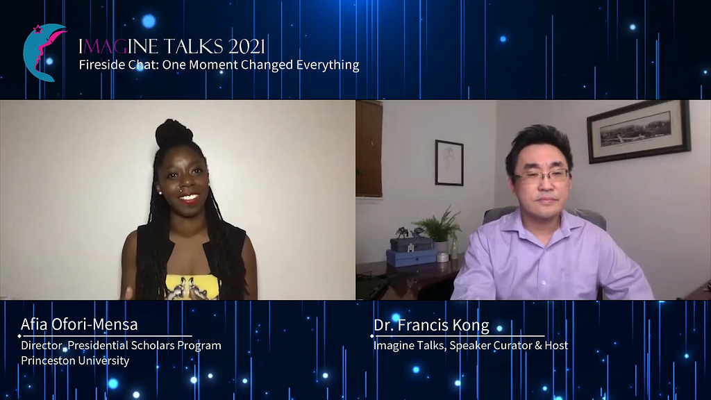 Afia Ofori-Mensa with Dr. Francis Kong | Youtube