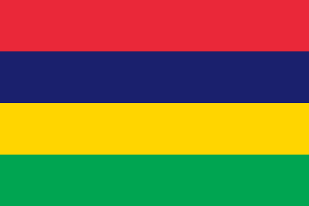 Mauritius flag. Photo courtesy of Wikipedia