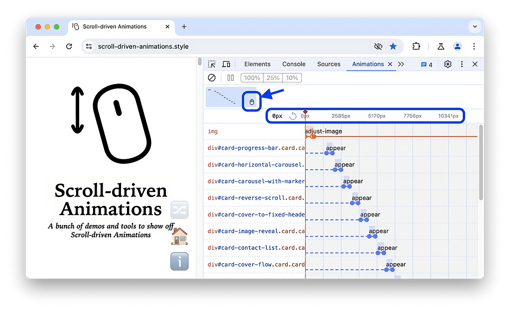 Scroll-Driven Animations in Chrome DevTools