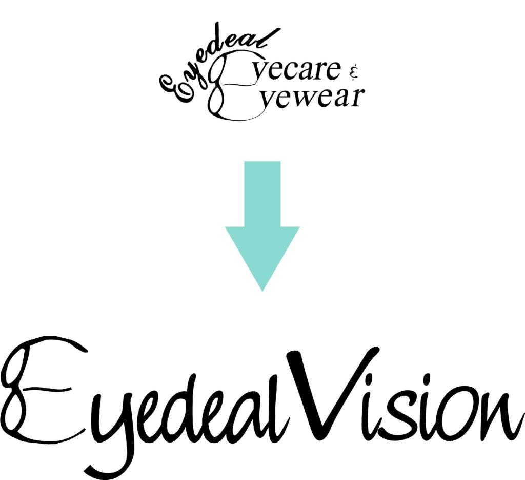 Design example logo rebranding eyedeal vision