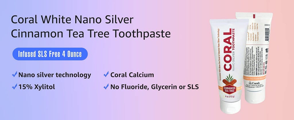 Coral Calcium Fluoride Free Toothpaste
