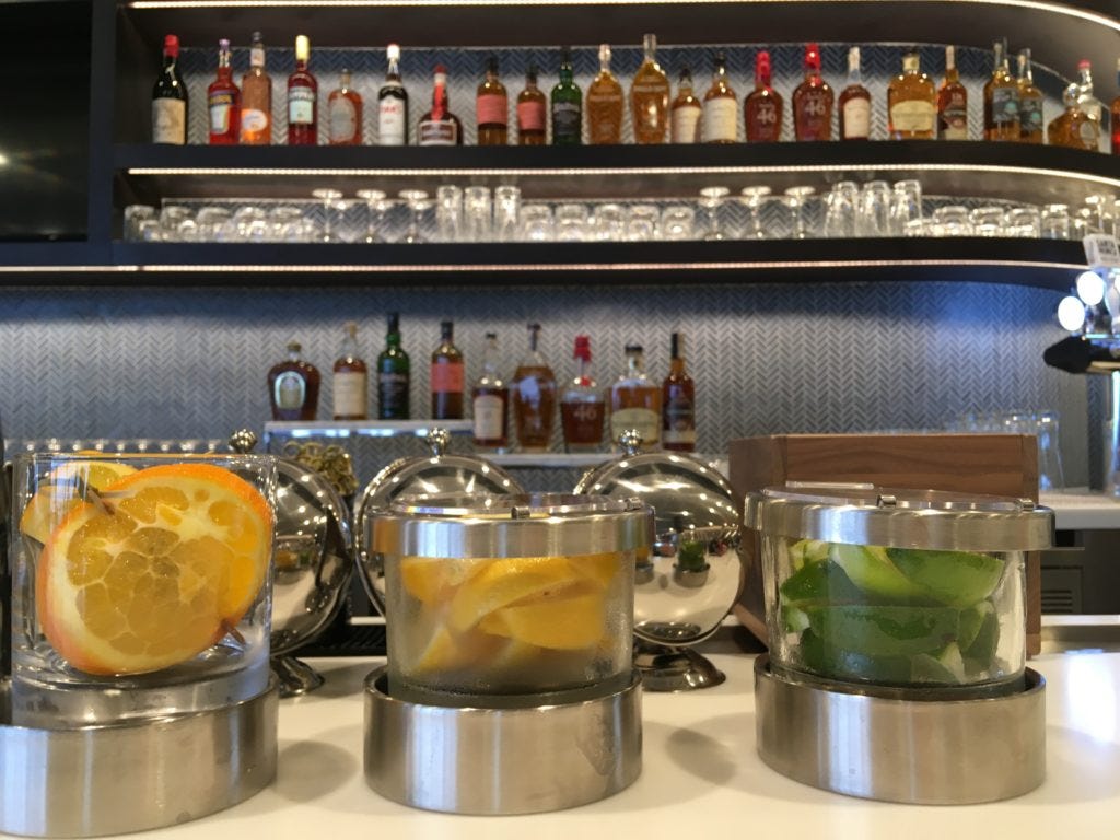 Fancy cocktails galore for United's Polaris passengers