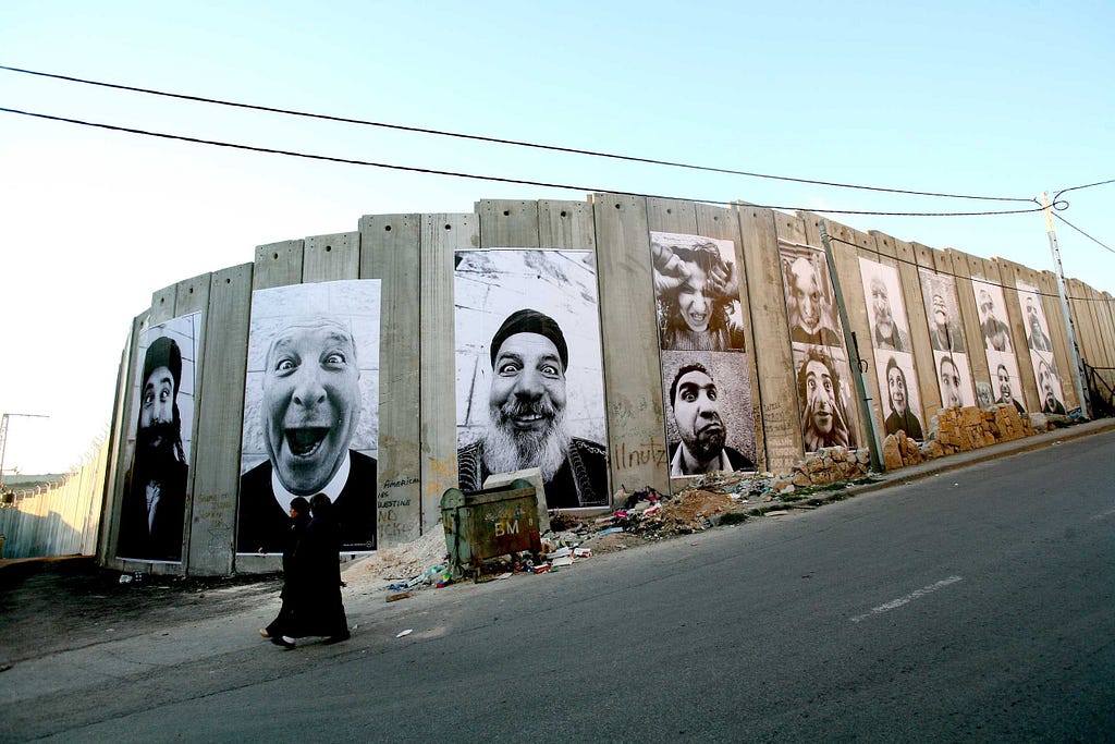 28 Millimètres, Face 2 Face, Mur de séparation, Barrière de sécurité, Côté palestinien, Bethlehem, 2007