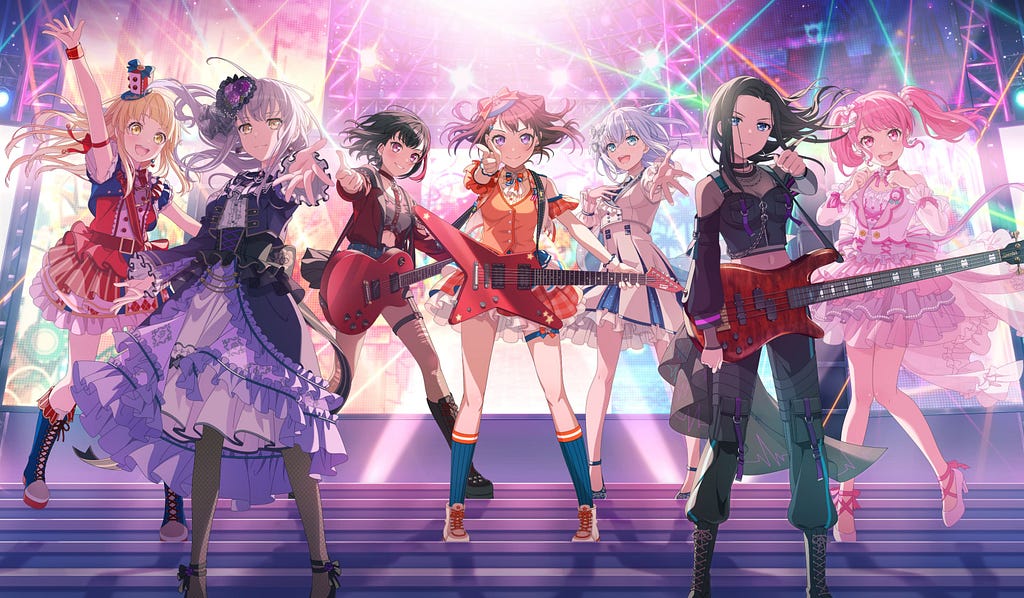 A promotional image for Bang Dream!