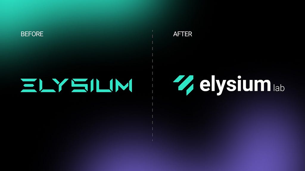 Before and after of our logo