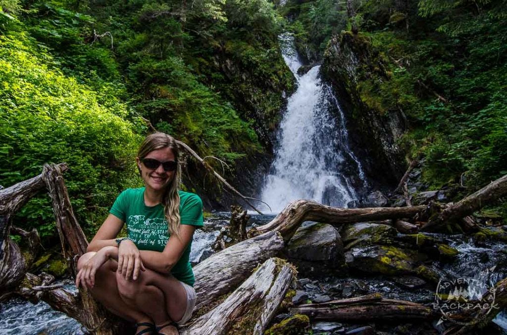 Waterfalls in Whittier Alaska