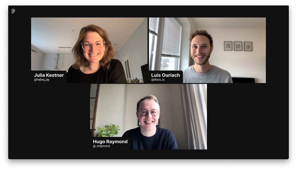 Me and my great team as part of our (remote) standup