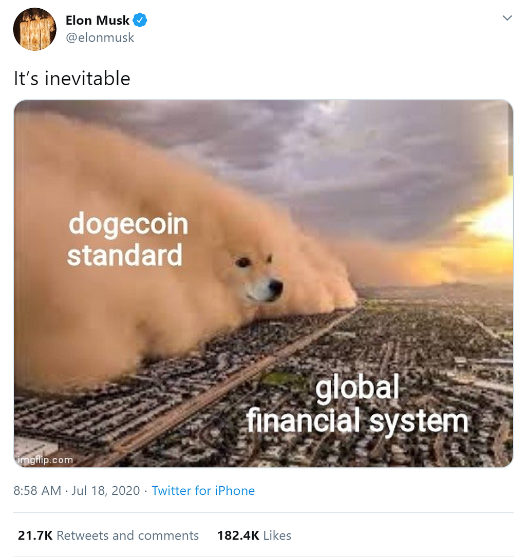 Dogecoin Standard Meme.