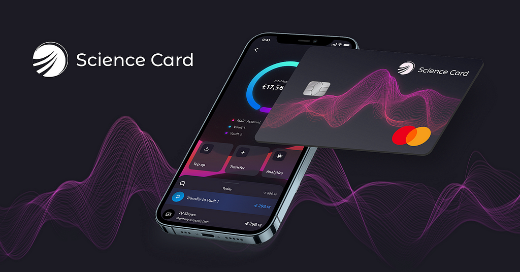 science card app mockup