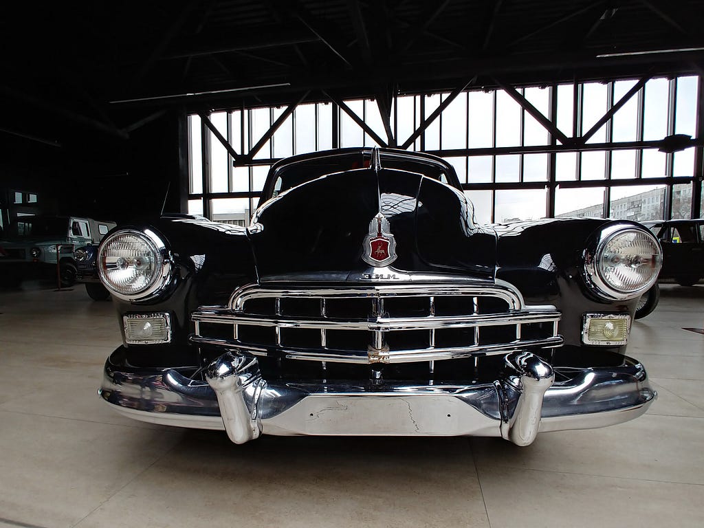 Not a Mercury, but an example of a big, black sedan with style.