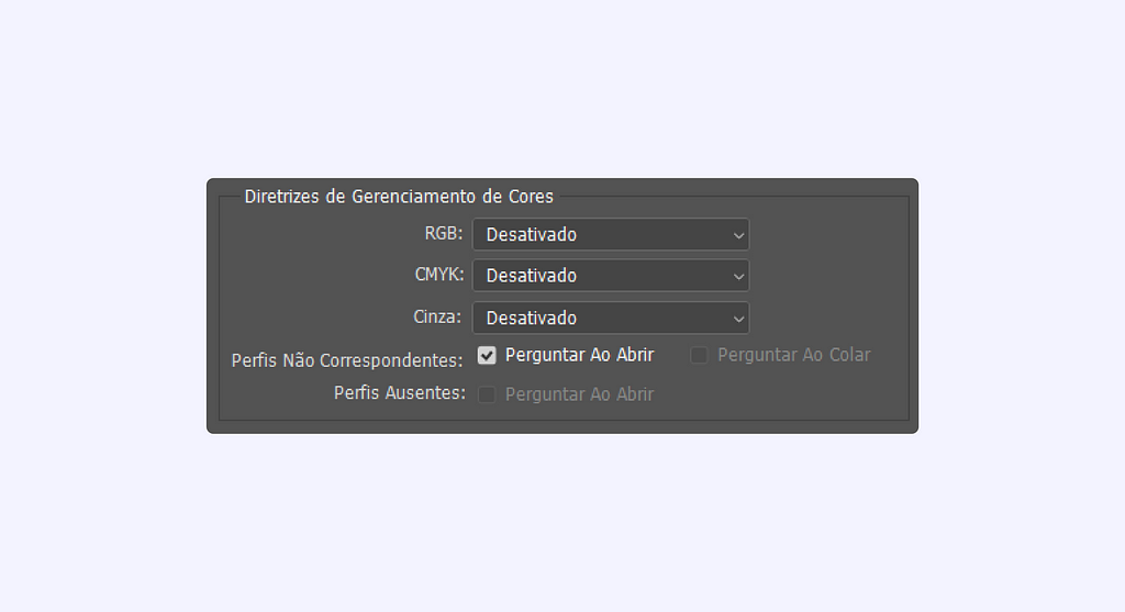 Diretrizes de gerenciamento de cores no Photoshop