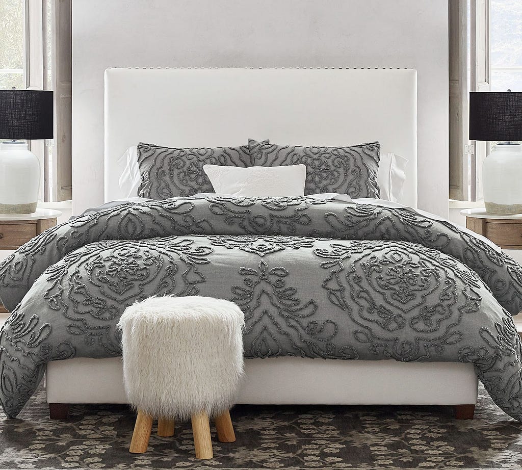 Raleigh Square Upholstered Bed (Pottery Barn)