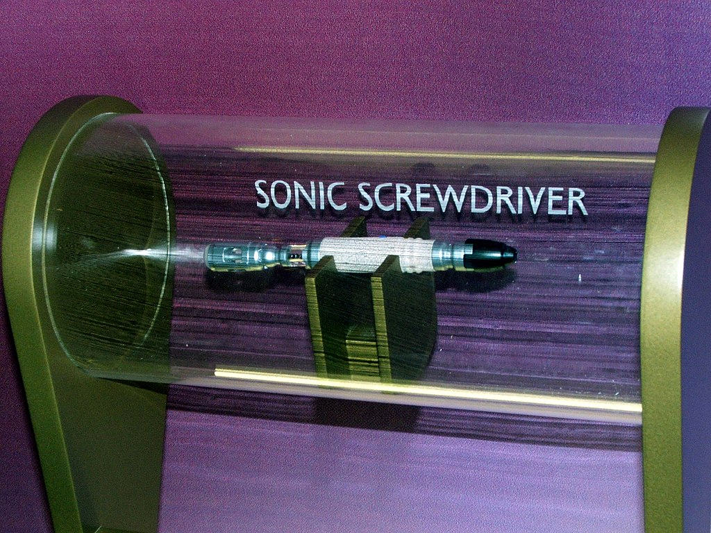 A photo of a replica of the Sonice Screwdriver carried by The Doctor on the Doctor Who TV show, taken from Wikimedia
