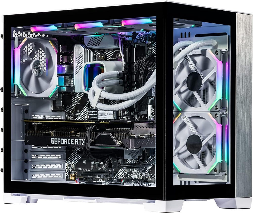 Velztorm Ossix Custom Built Gaming Desktop PC (AMD Ryzen 7–5800X 8-Core, 128GB RAM, 8TB PCIe SSD, GeForce RTX 3080 Ti, WiFi, 1xUSB 3.2, 4xUSB 3.1, 1xHDMI, 1 Display Port (DP), Win 10 Pro)