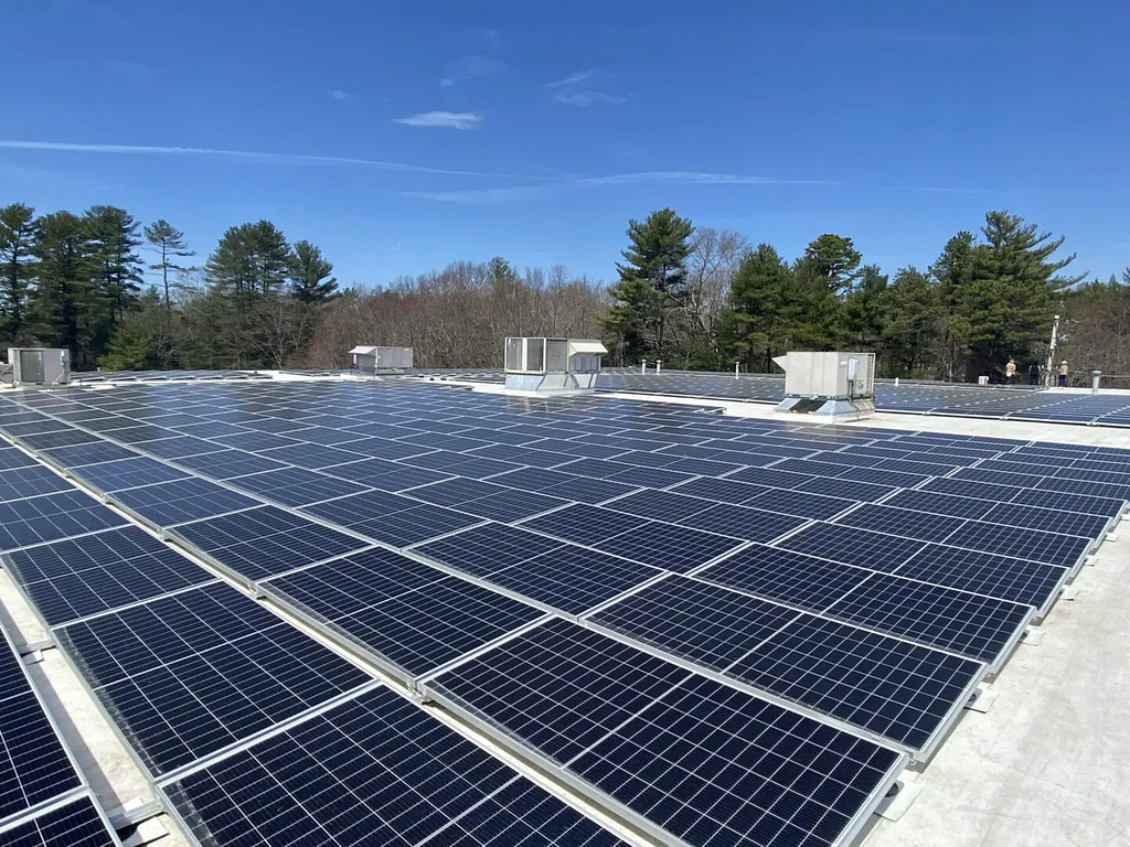 250kW Solar Array on the Roof of Richmond, RI OSJL Store